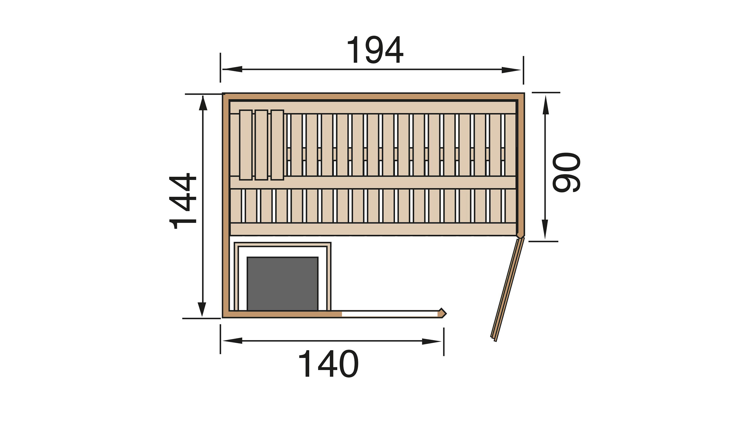 Weka Sauna Varberg 1 GTF Trend BioS 7,5kW weiß Weka Sauna Varberg 1 GTF Trend BioS 7,5kW weiß