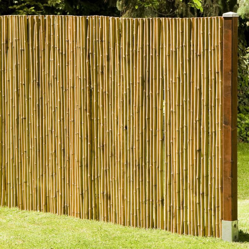 Sichtschutzzaun / Bambusmatte Deluxe Noor 0,9x2,5m natur
