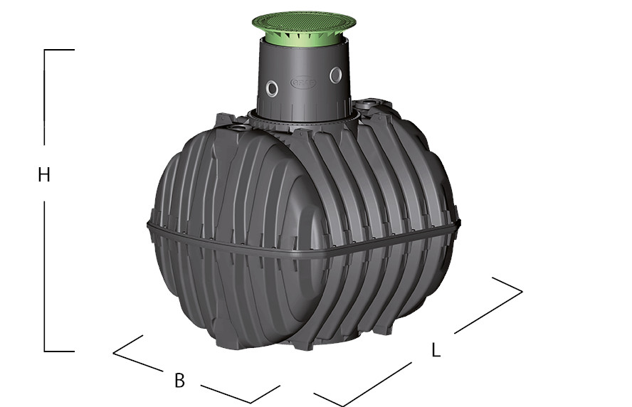 GRAF® Carat Komplettpaket Garten-Jet 13000L DN160 begehbar 370160