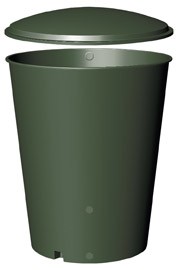 GreenLife Regentonne rund 1000 Liter grün mit Deckel