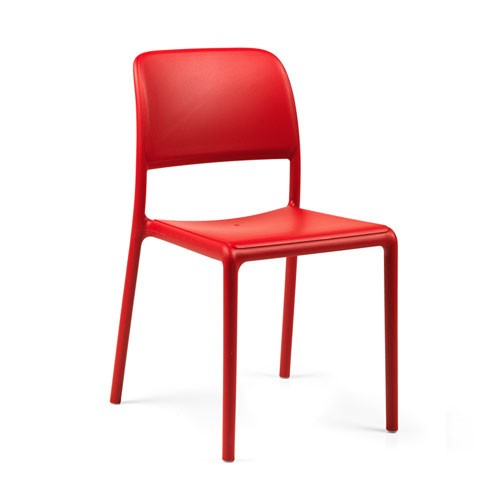 Nardi Gartenstuhl / Stapelstuhl Riva Bistro Kunststoff rosso