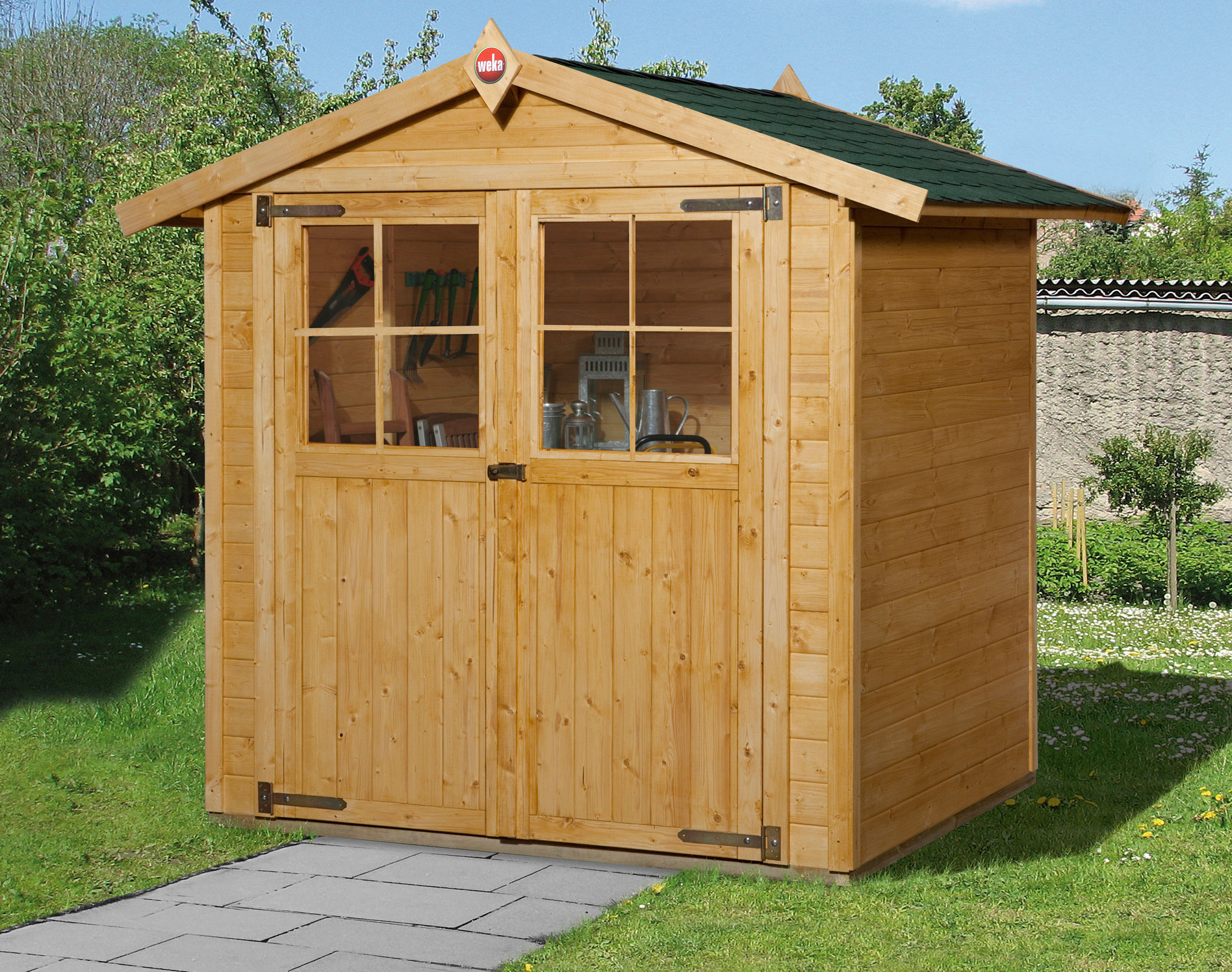 weka Gartenhaus 316 Gr.2, lasiert , 19 mm, DT