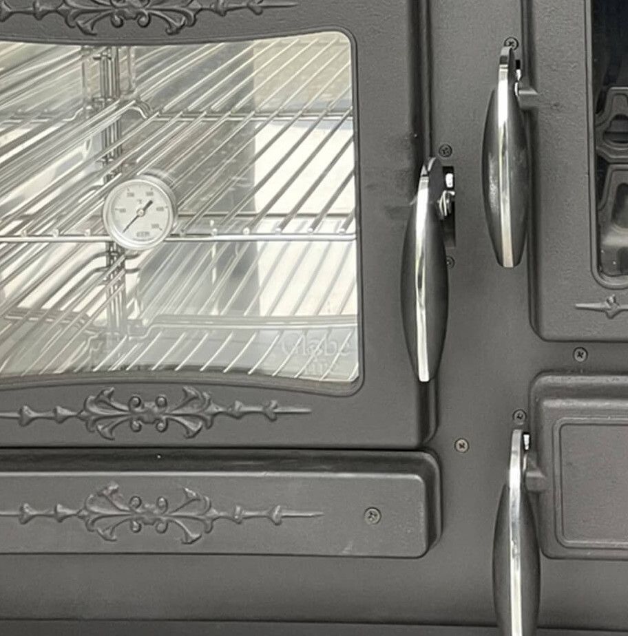 Globe-fire Holzküchenherd Alhena links schwarz 7 kW