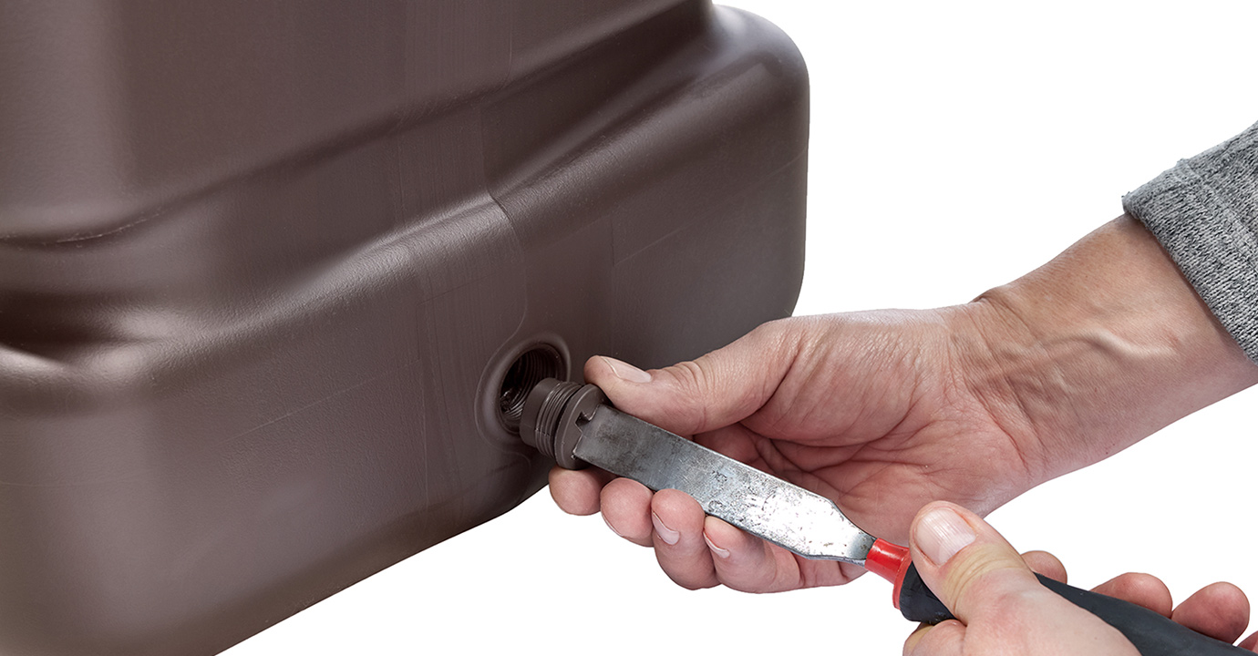 4rain Slim Wood Decor Wandtank 350 Liter Darkwood