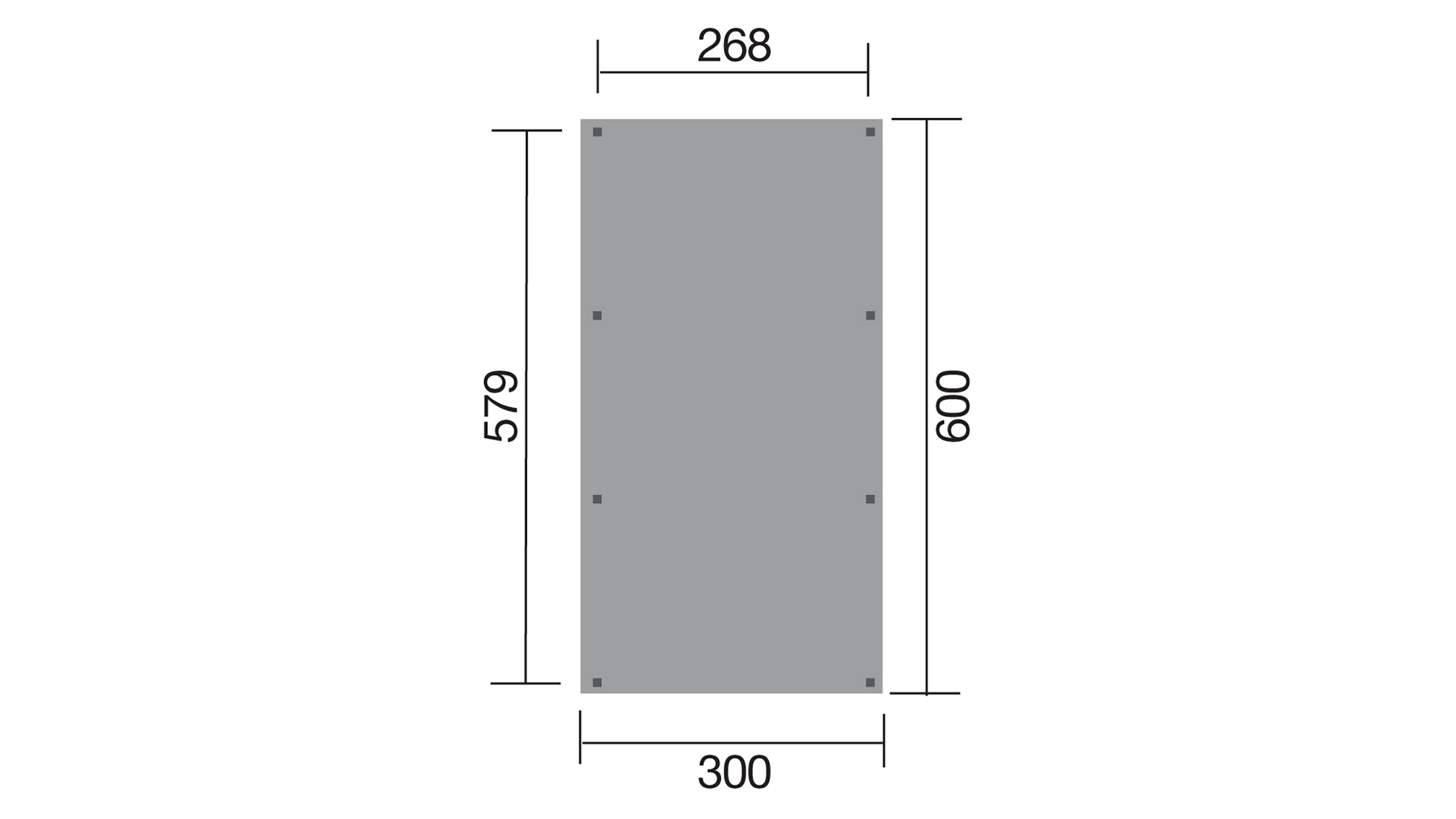 WEKA® Carport 606 Gr.2 Einzelcarport kesseldruckimprägniert 300x600cm bei