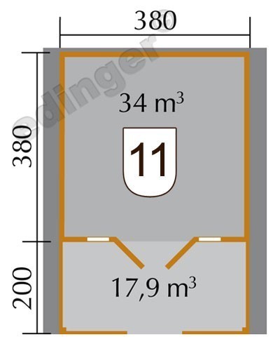 weka Weekendhaus 137 B Gr.2, 45 mm, VT, DT, DF