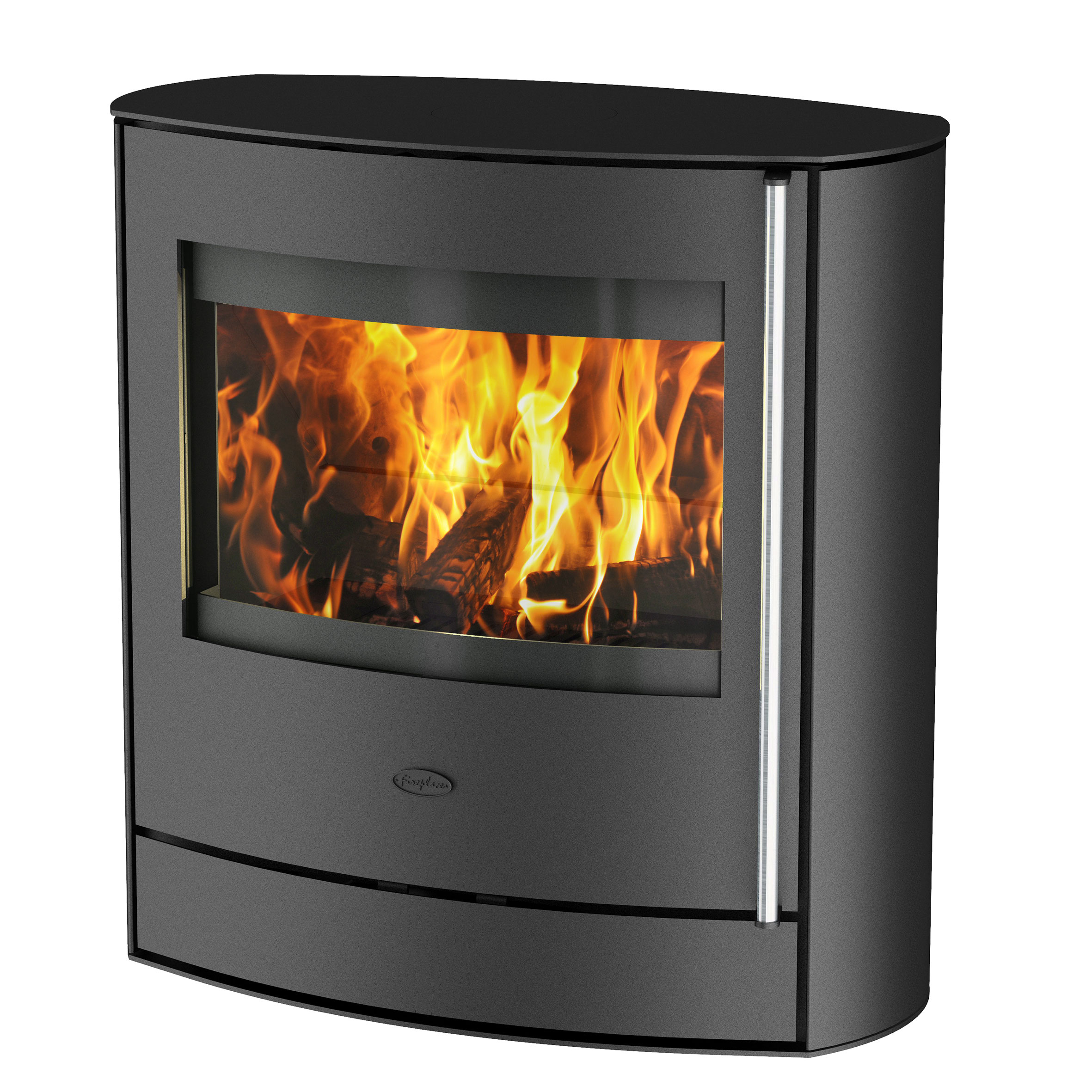 Fireplace Kaminofen Adamis raumluftunabhängig Stahl schwarz 7kW