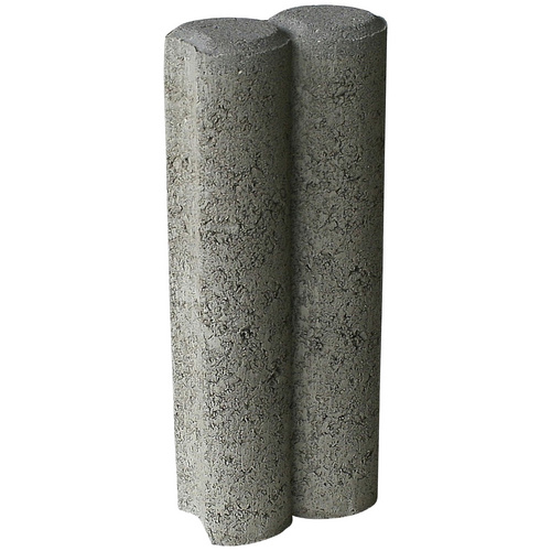 EHL Palisade Beeteinfassung Beton rund grau 10x25x6cm