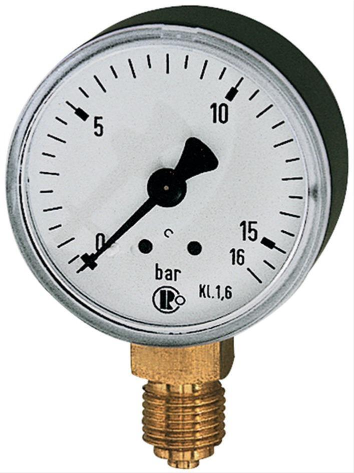 Manometer D 63 mm 0-10 bar G1/4 steh.