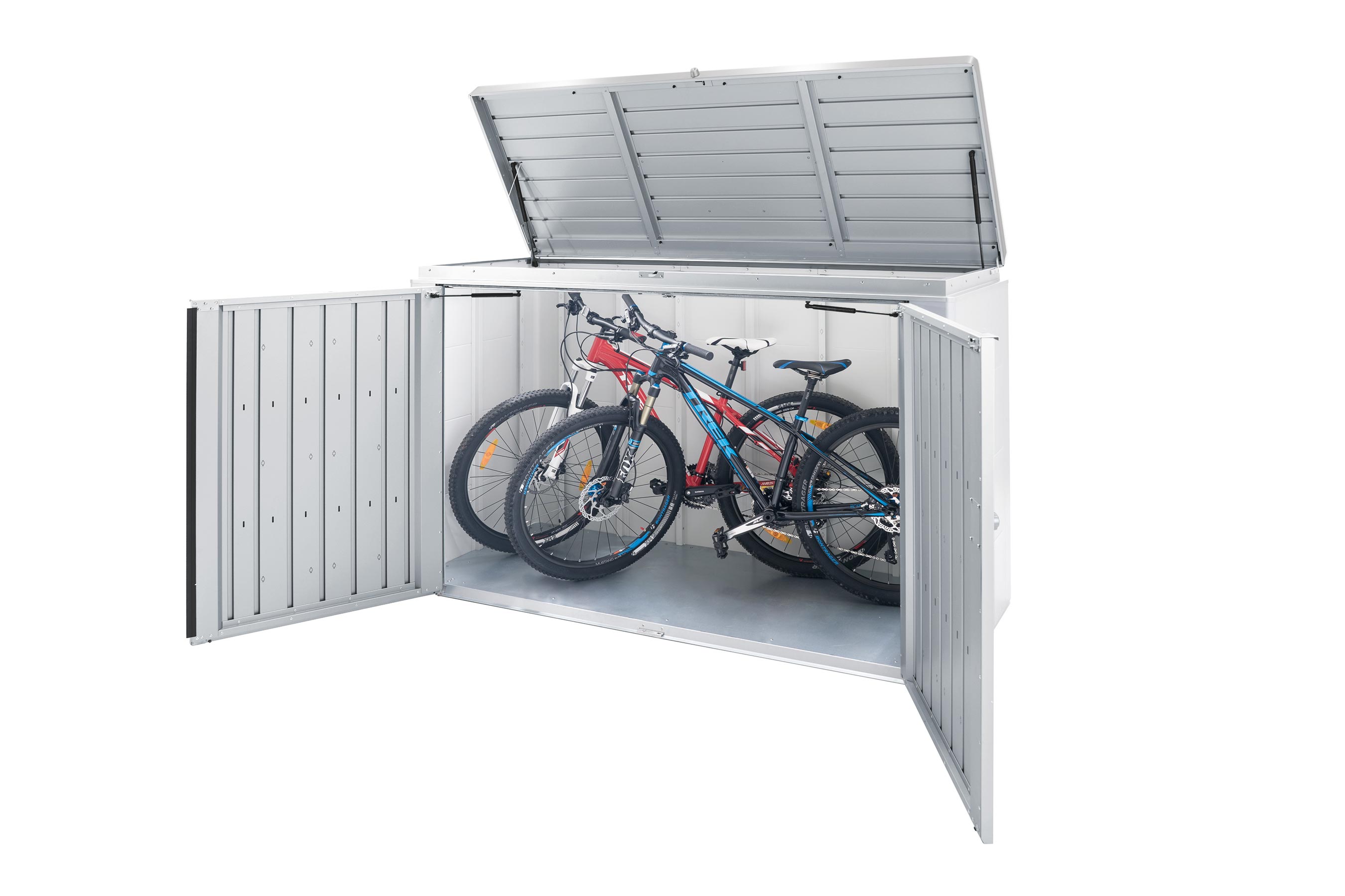 Biohort Geräteschrank HighBoard 200 silber 200x84x127cm