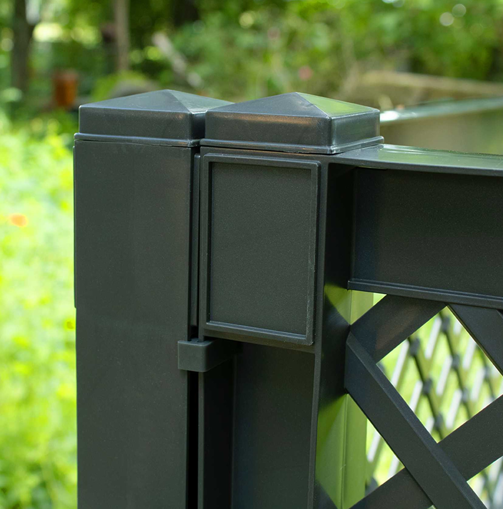 KHW Spalier mit Erdspiess 100 cm anthrazit
