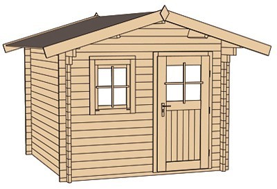 weka Gartenhaus 131 Gr.2, FT, 300 x 250, V60