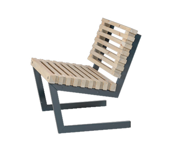 Siesta Sessel Stuhl Holz Treibholzfarbe  80 cm