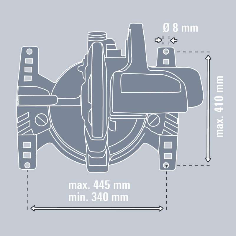 E-Stand für Einhell Universal-Kappsägen-Untergestell