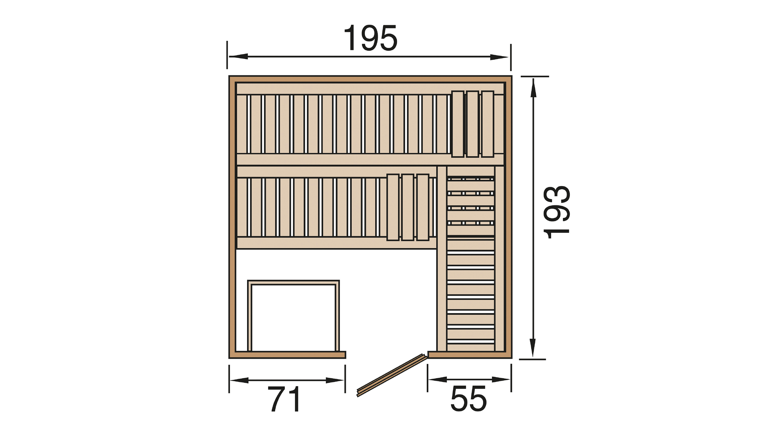 Weka Design Sauna KEMI 4 GT