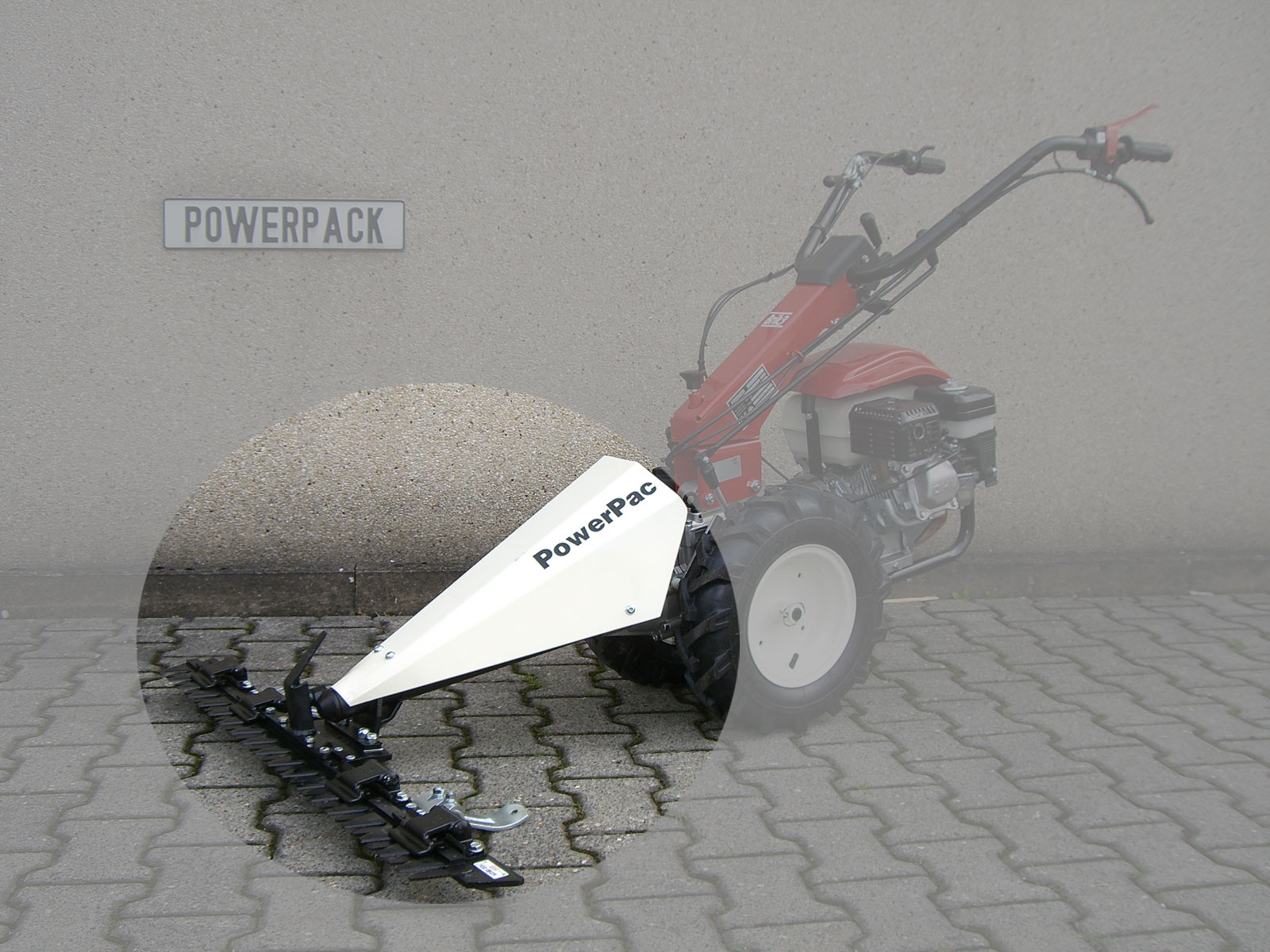 Powerpac Mähbalken 97 cm als Grasmäher für MF3 Einachser Basismodul