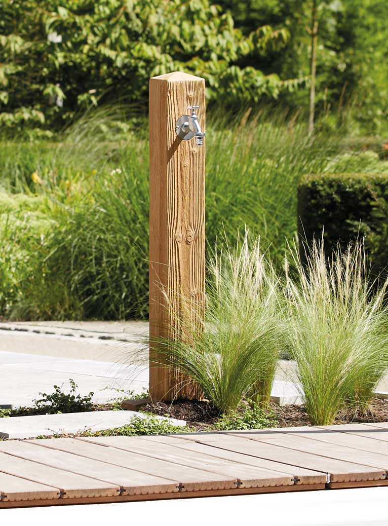 Wasserzapfsäule Wood hell Holzoptik GRAF 356031