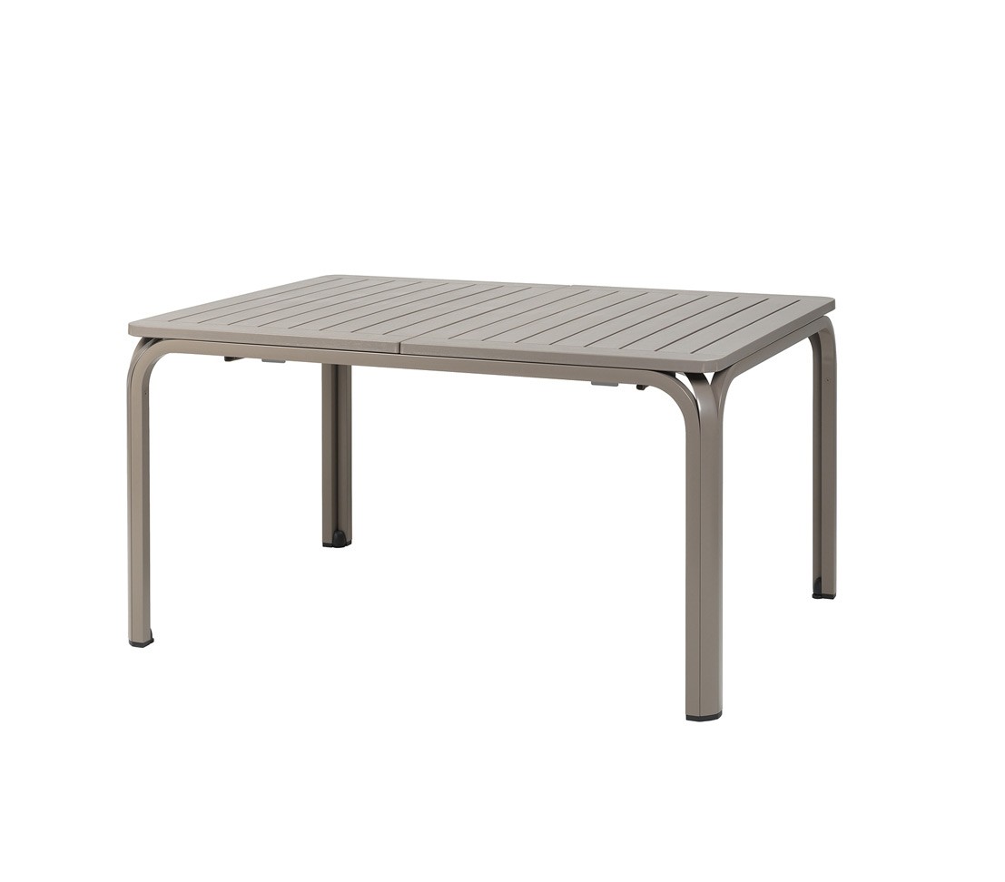 Nardi Gartentisch Alloro 140/210x100cm Alu / Kunststoff tortora