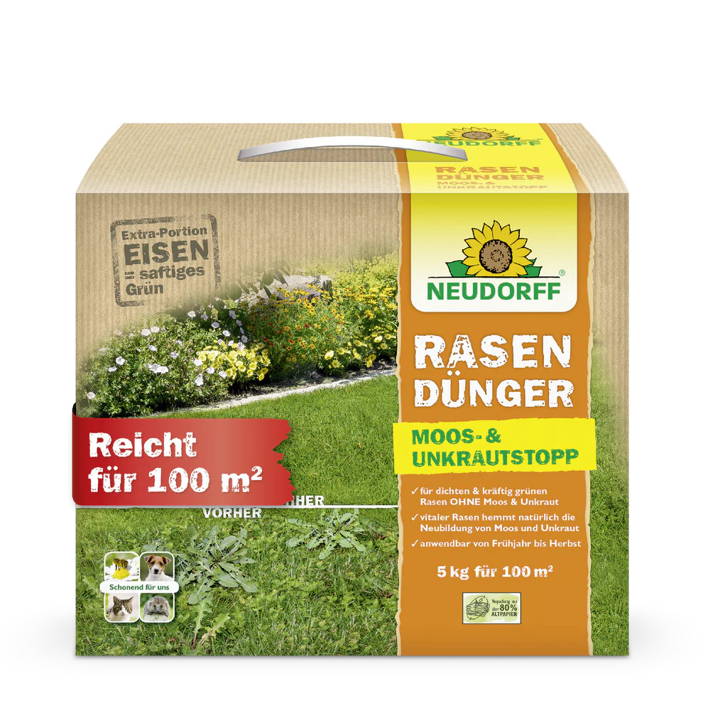 Neudorff Rasen­Dünger Moos- & Unkraut­Stopp 5kg