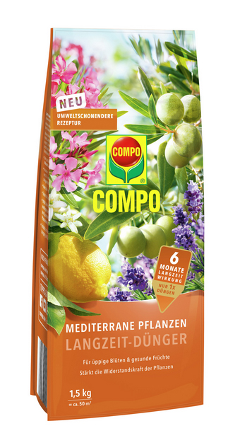 Compo Mediterrane Pflanzen Langzeit-Dünger 1,5kg