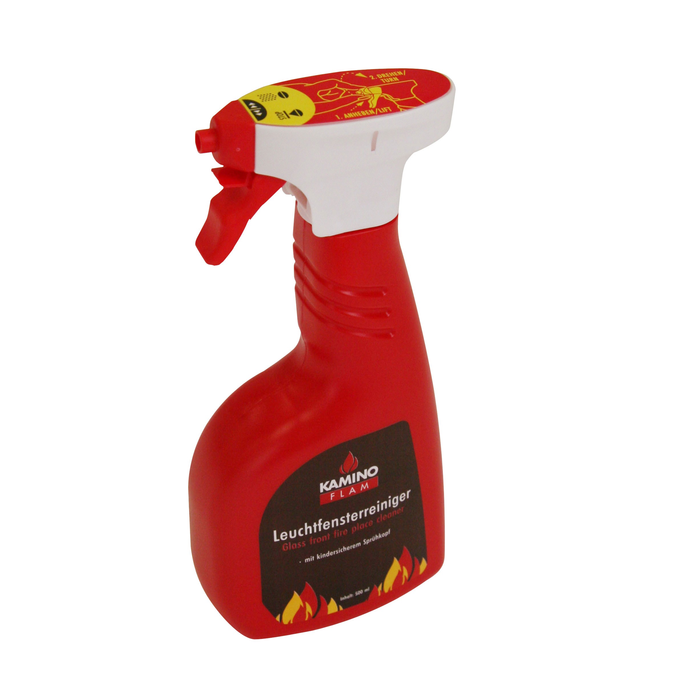 Kamin- Ofenglasreiniger / Leuchtfensterreiniger KaminoFlam 500 ml
