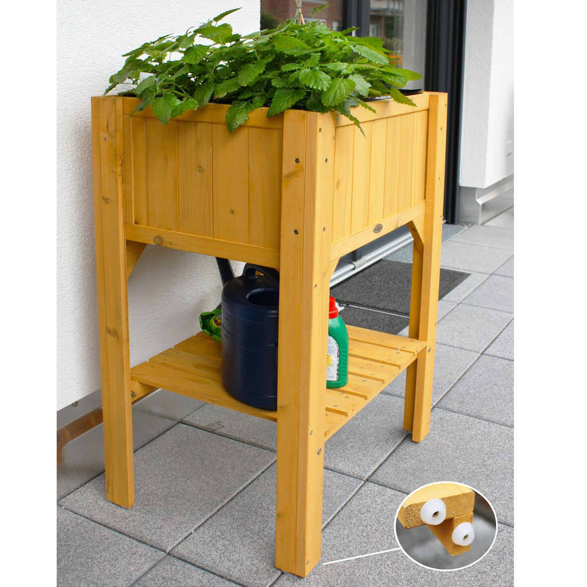 Hochbeet Habau Kompakt mit Ablage Spießtanne 60x45x89cm