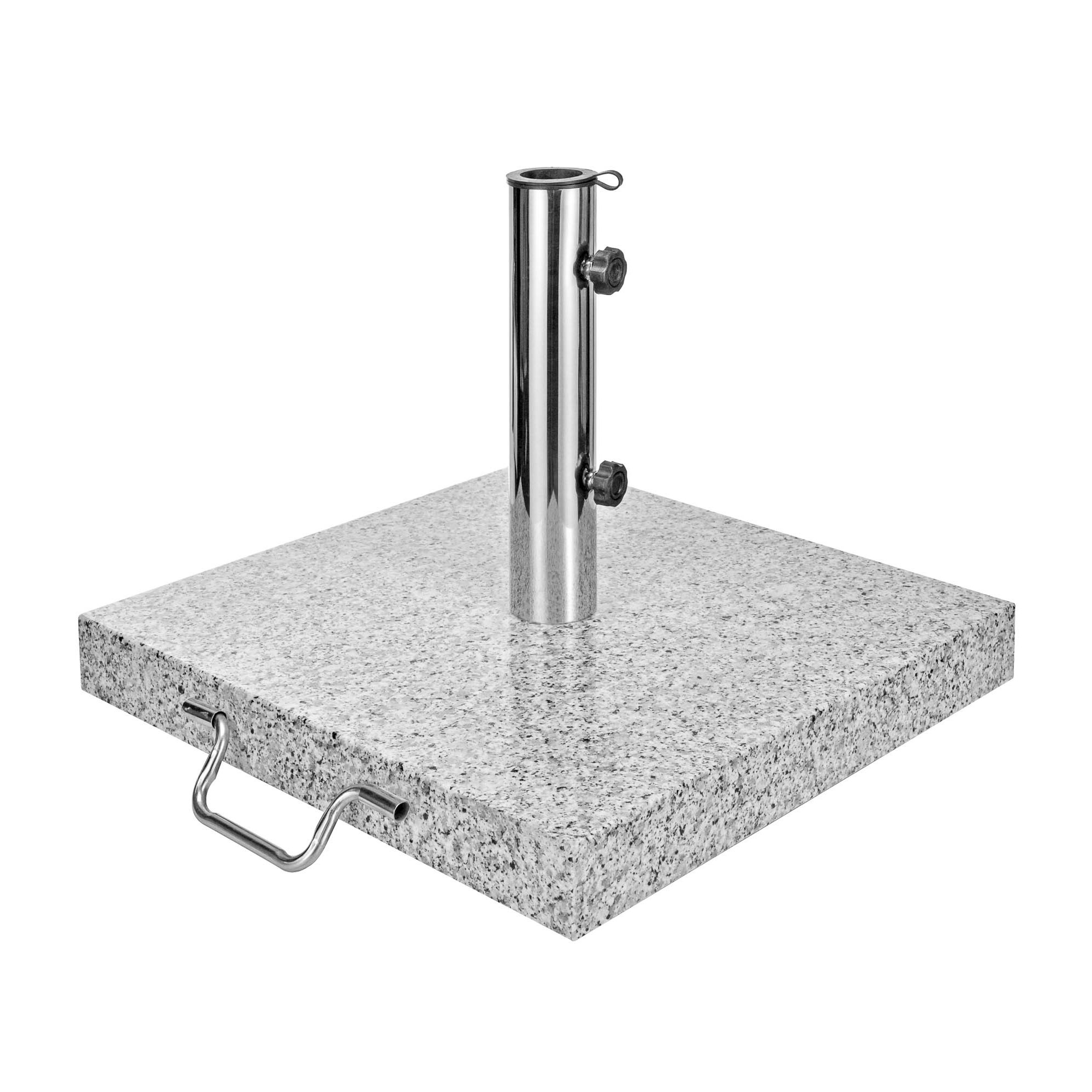 Schirmständer aus Granit ca. 40kg 50 x 50 x 5,8cm, eckig