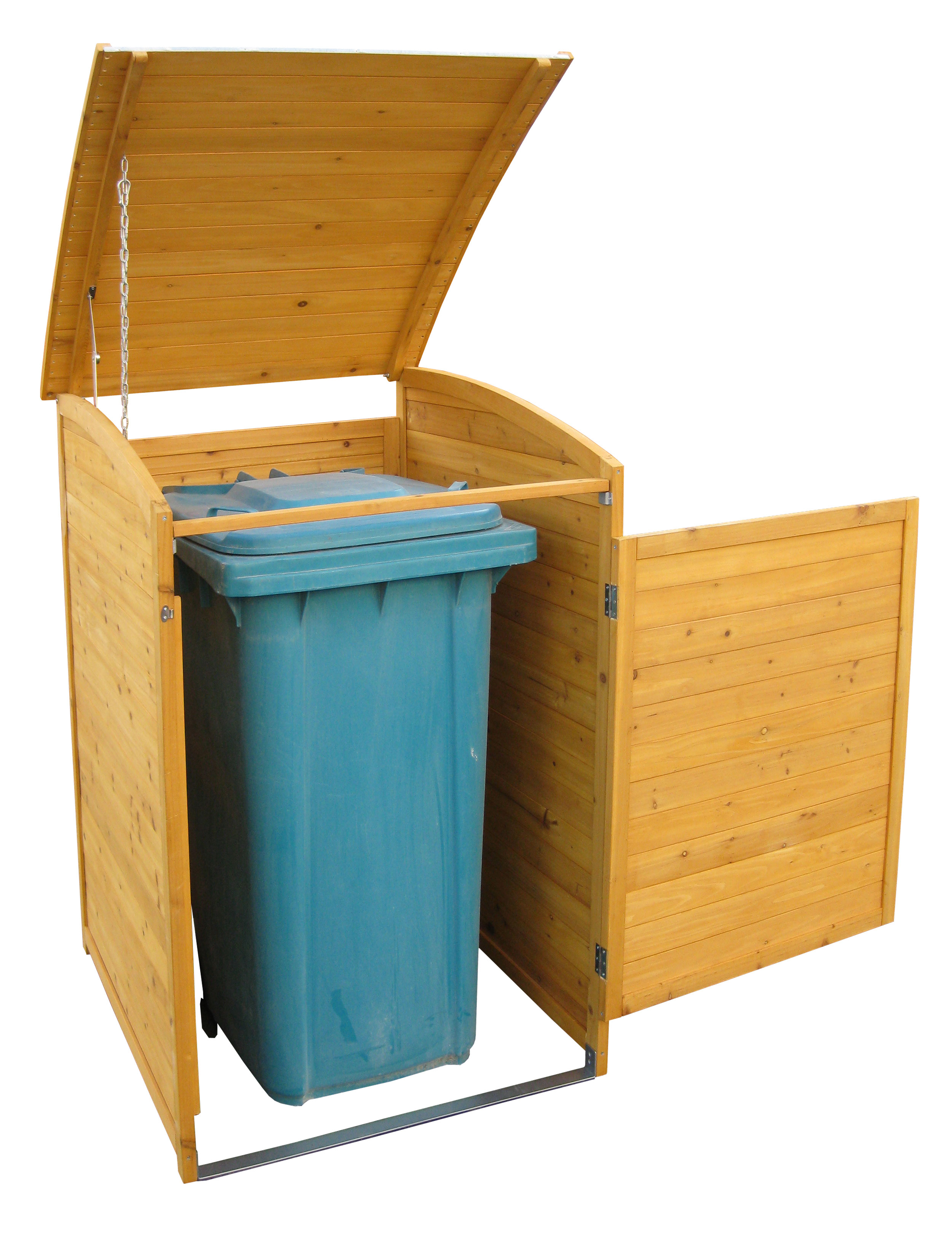 Mülltonnenbox Habau 240 Liter Holz 81x92x124cm