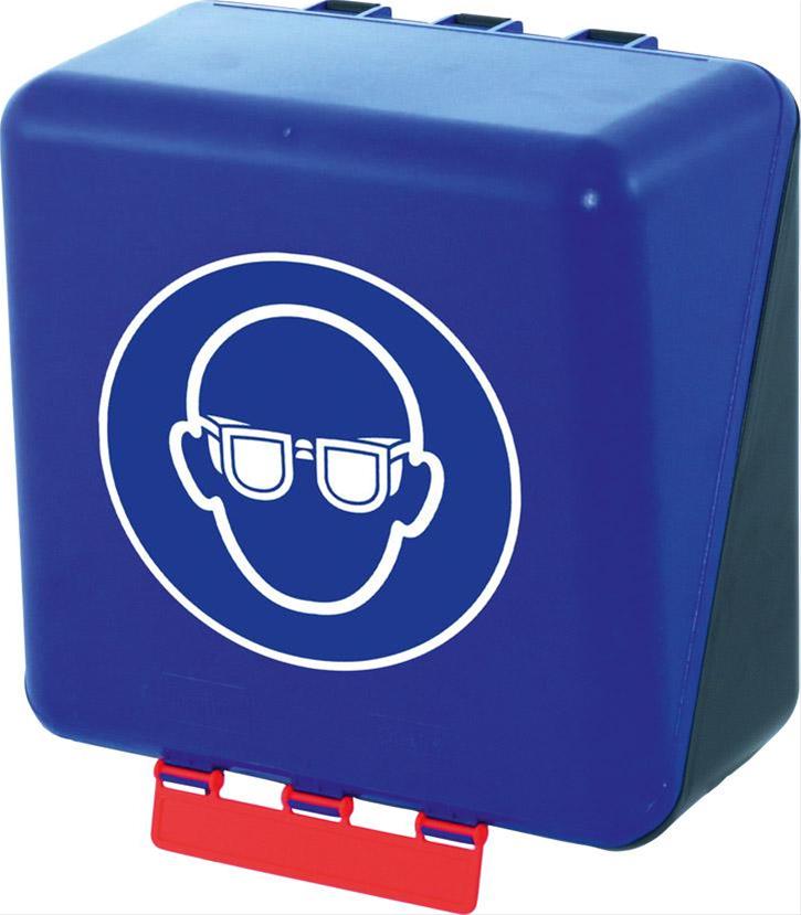 Aufb.Box SECU Midi Standard, f. Augenschutz, blau