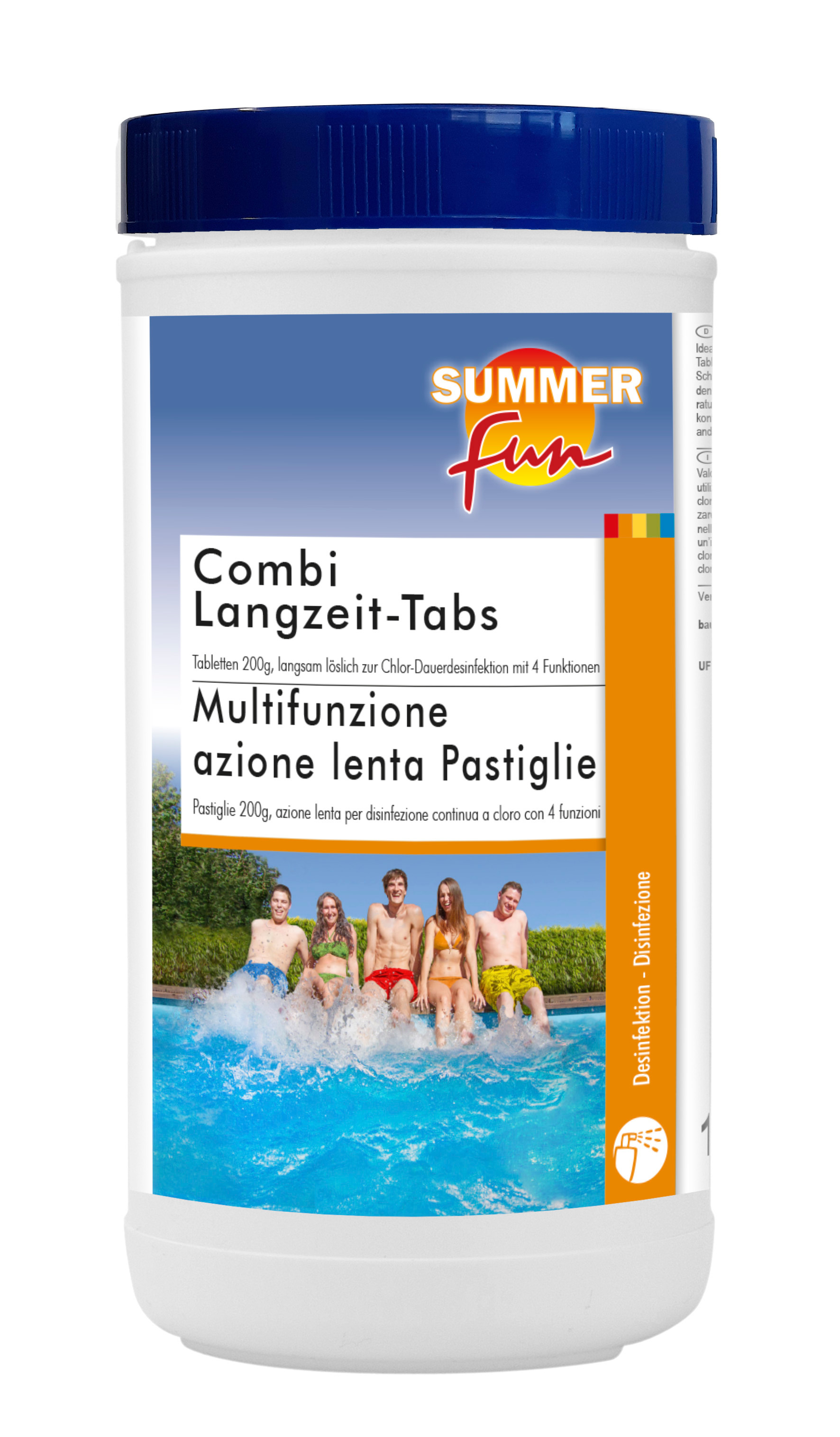 SUMMER fun Combi Tabletten Desinfektion Algenschutz Flockung 1,2kg