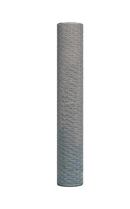 floraworld 6-Eck-Zaun Geflecht verzinkt H50cm 13mm 25m