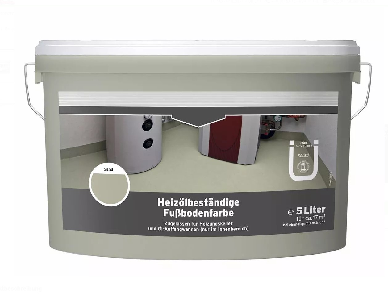 Profi Farben PROFI Heizölbeständige Fußbodenfarbe Sand 5 Liter