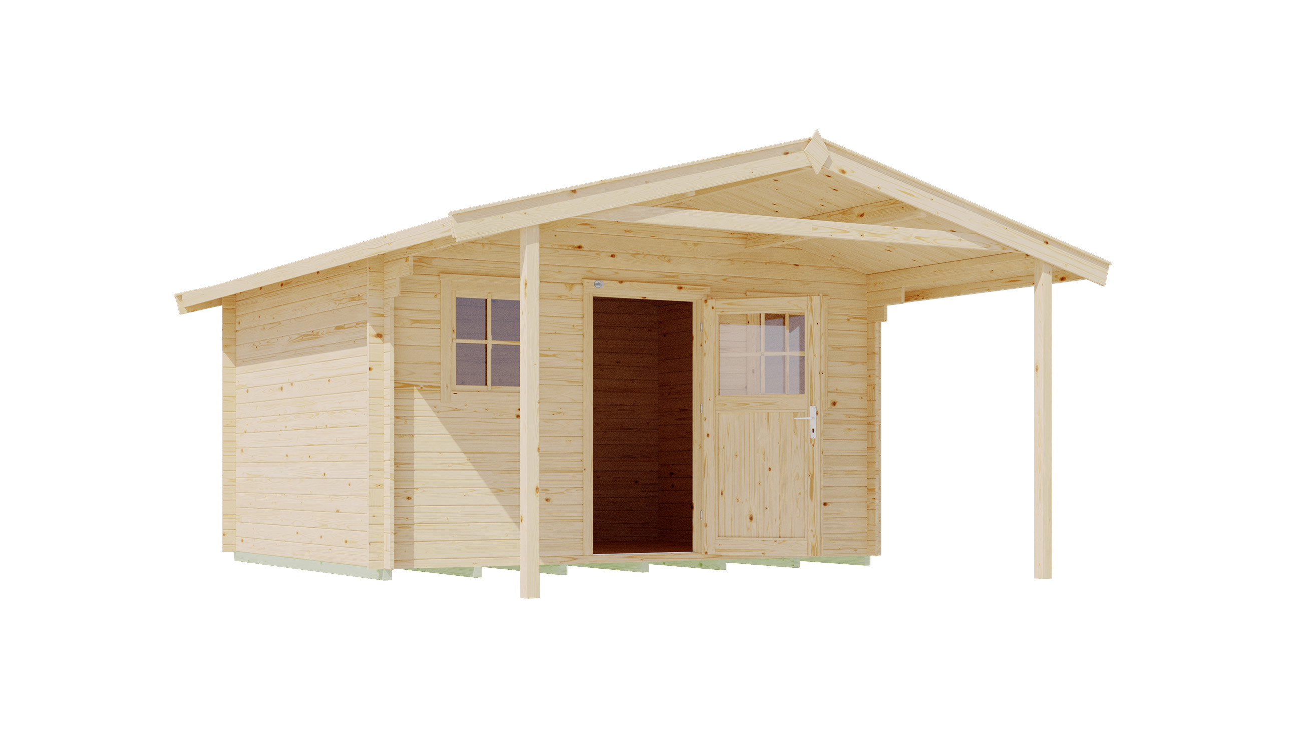 weka Gartenhaus 110 A Gr.1, 28 mm, V200, ET, 2 EF