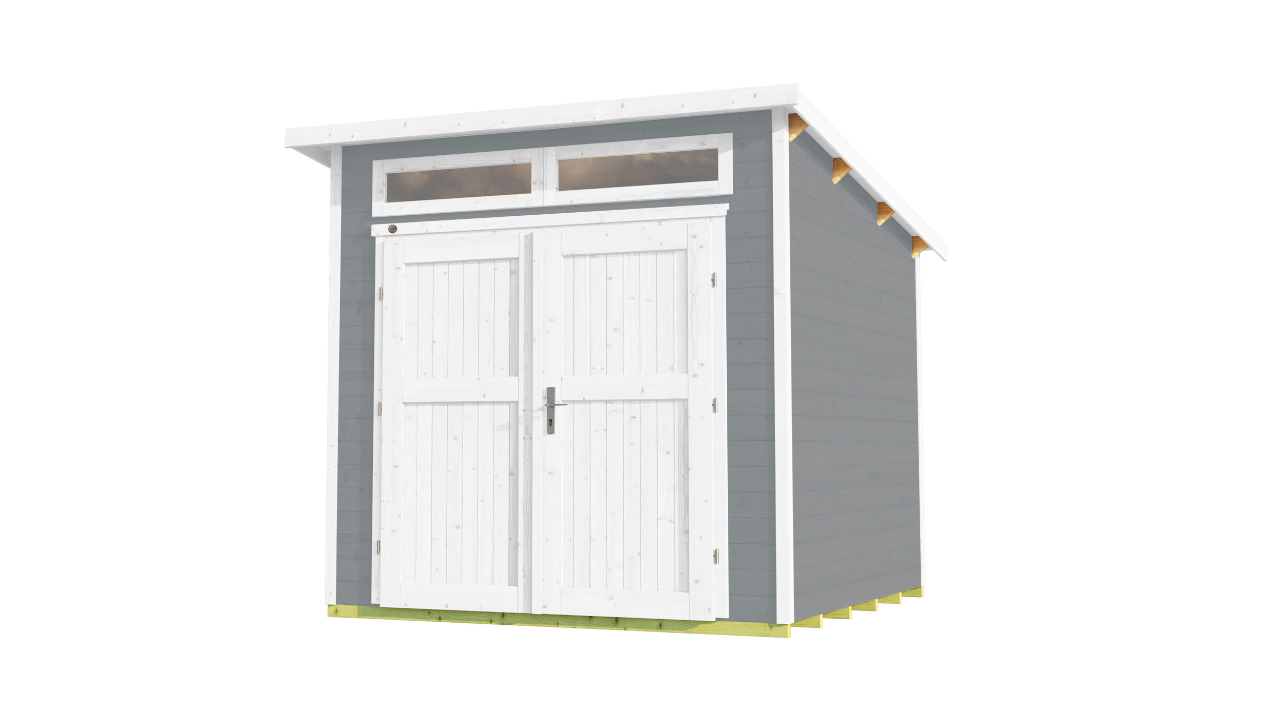 weka Gartenhaus 264 Gr. 2, 21 mm, grau, DT/OL