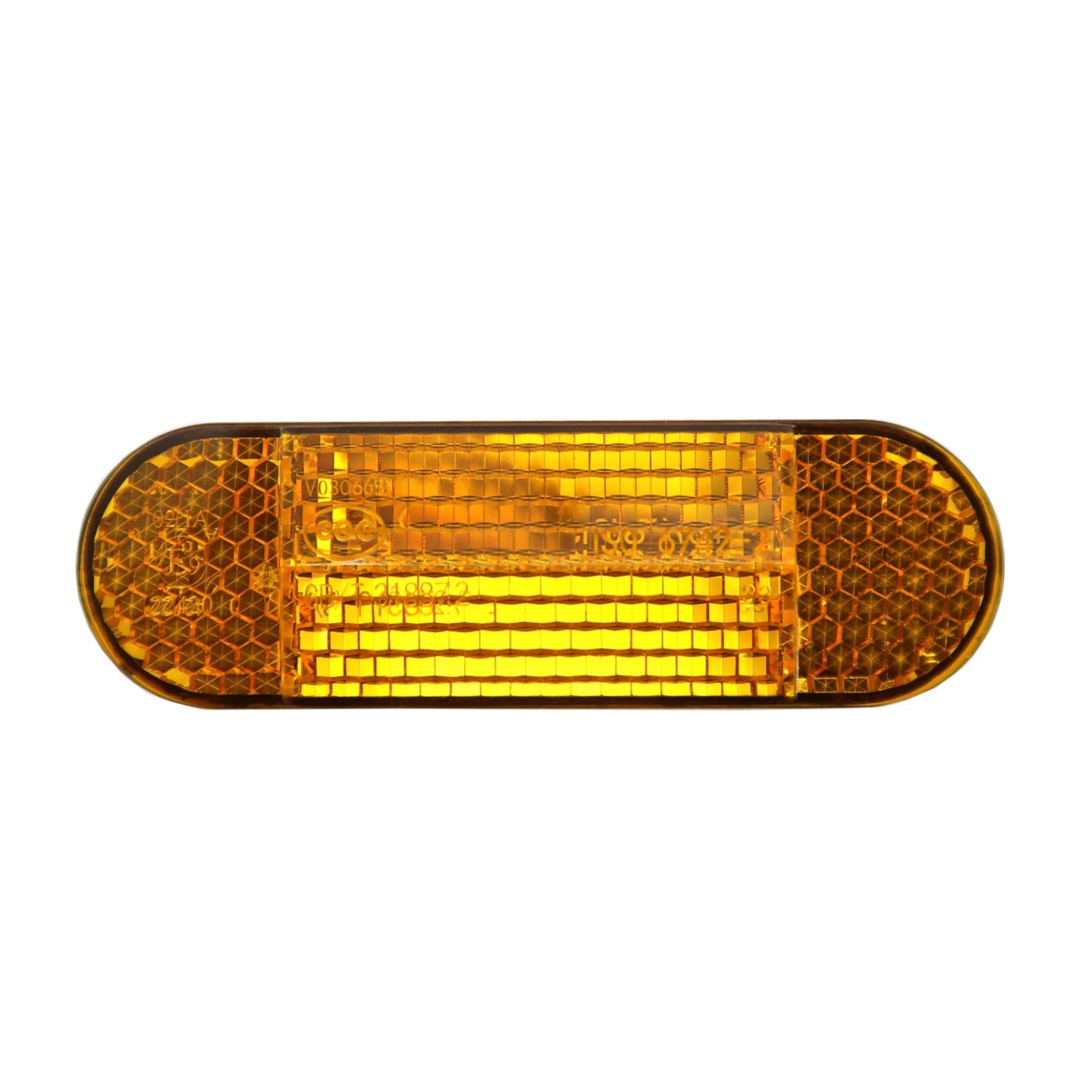 Rolektro Reflektor, elliptisch, Orange, vorne, 1 Stück für Kick20Pro
