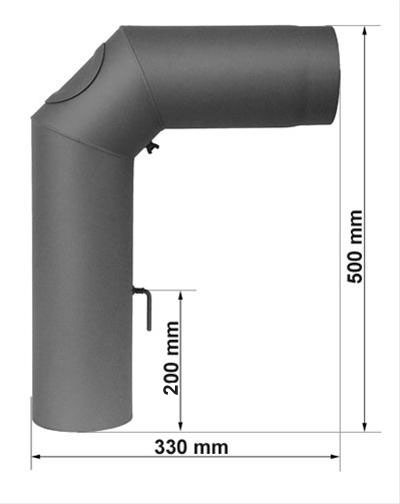 Ofenrohr / Rauchrohr Set II Standard Ø150mm Senotherm gussgrau