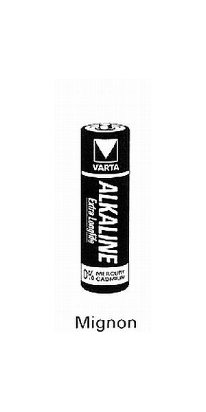 Batterie Mignon Alkaline Varta 1 Stück