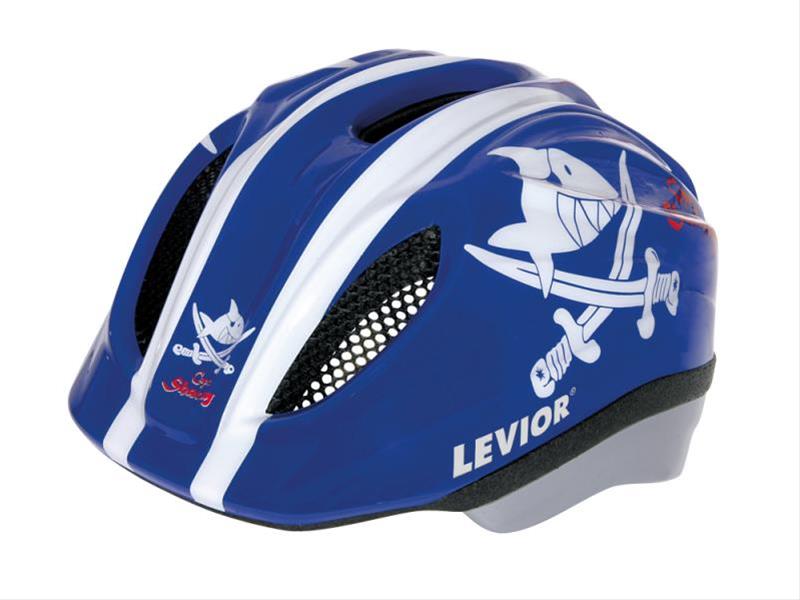 Kinderfahrradhelm Levior Primo Lizenz Capt`n Sharky blau Gr.S 46-52cm