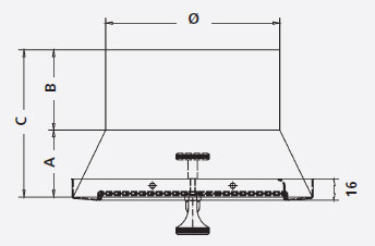 Z6 Edelstahl  Ø180mm