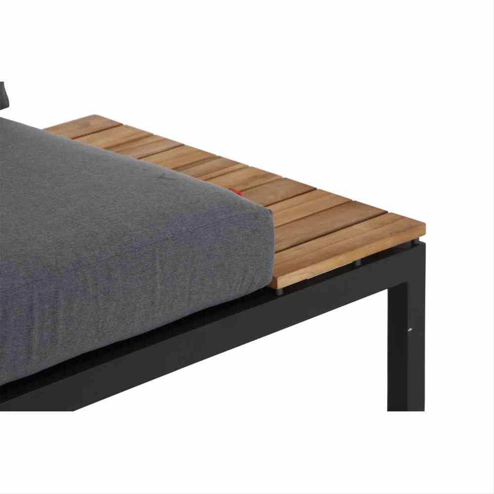 Aluminium Lounge Modul 2-Sitzer rechts Siena Garden Alvida anthrazit