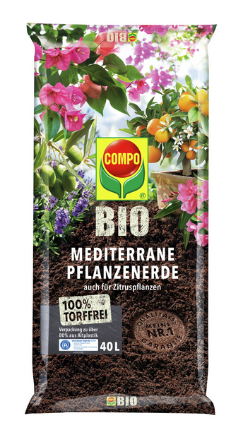 Compo BIO Mediterrane Erde torffrei 40L