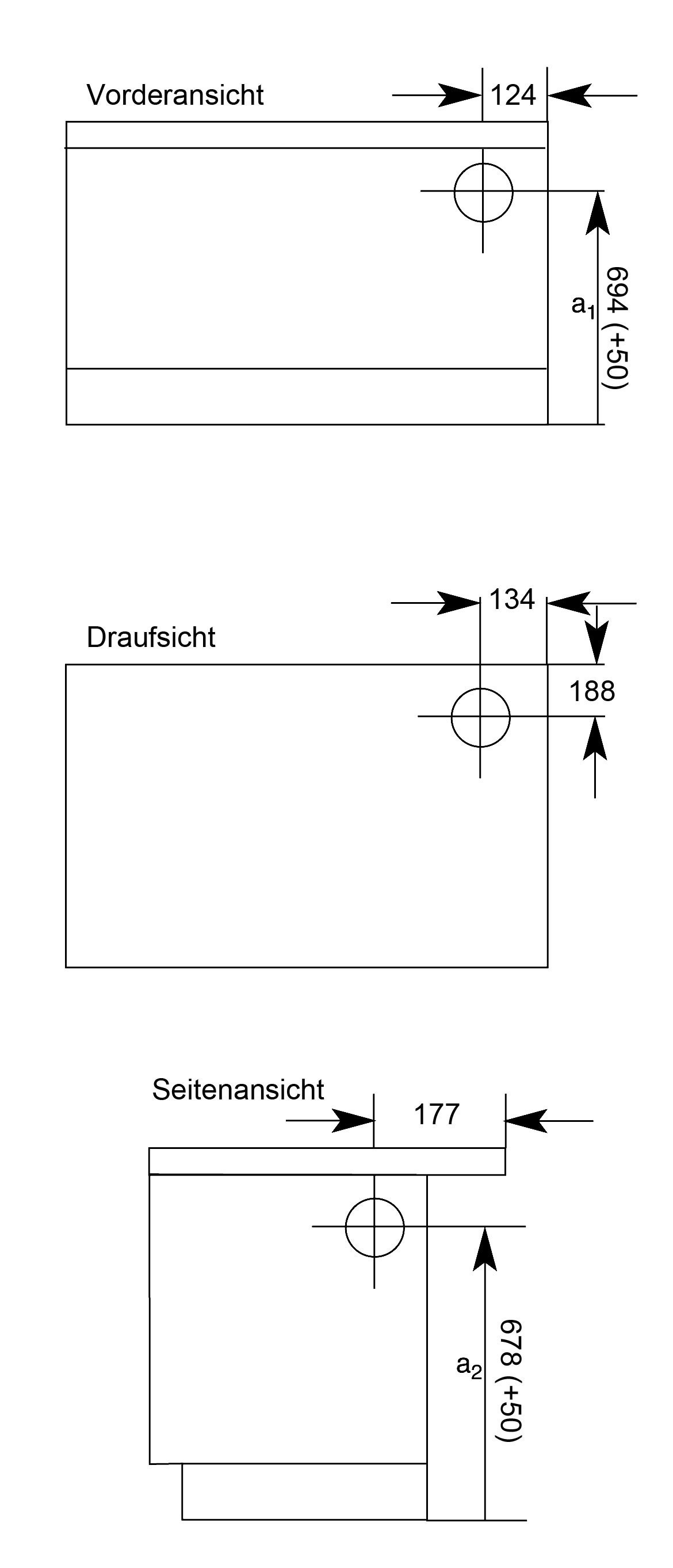 Küchenherd Wamsler K128CL Creative-Line blau Stahlfeld Ans rechts