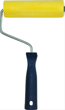 Tapetenandrückroll. PU 15cm, blau/petrol 15cm/Bügel 6 mm