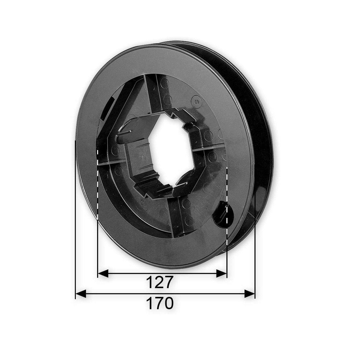 Gurtscheibe 170 mm für Achtkant Welle SW 60 bis 23 mm Gurtbreite