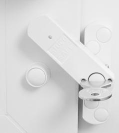 Fenstersicherung 1-flügelig weiß,Pilzkopf