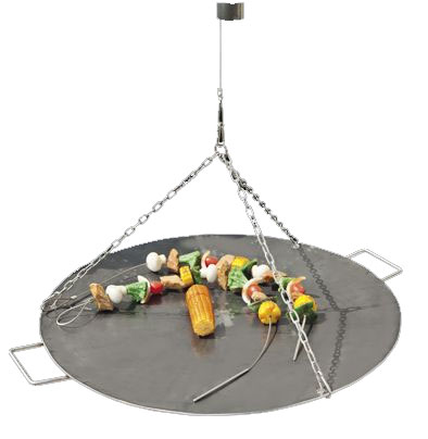 Wokschale / Deckel für Feuerschalen Eisen 75cm