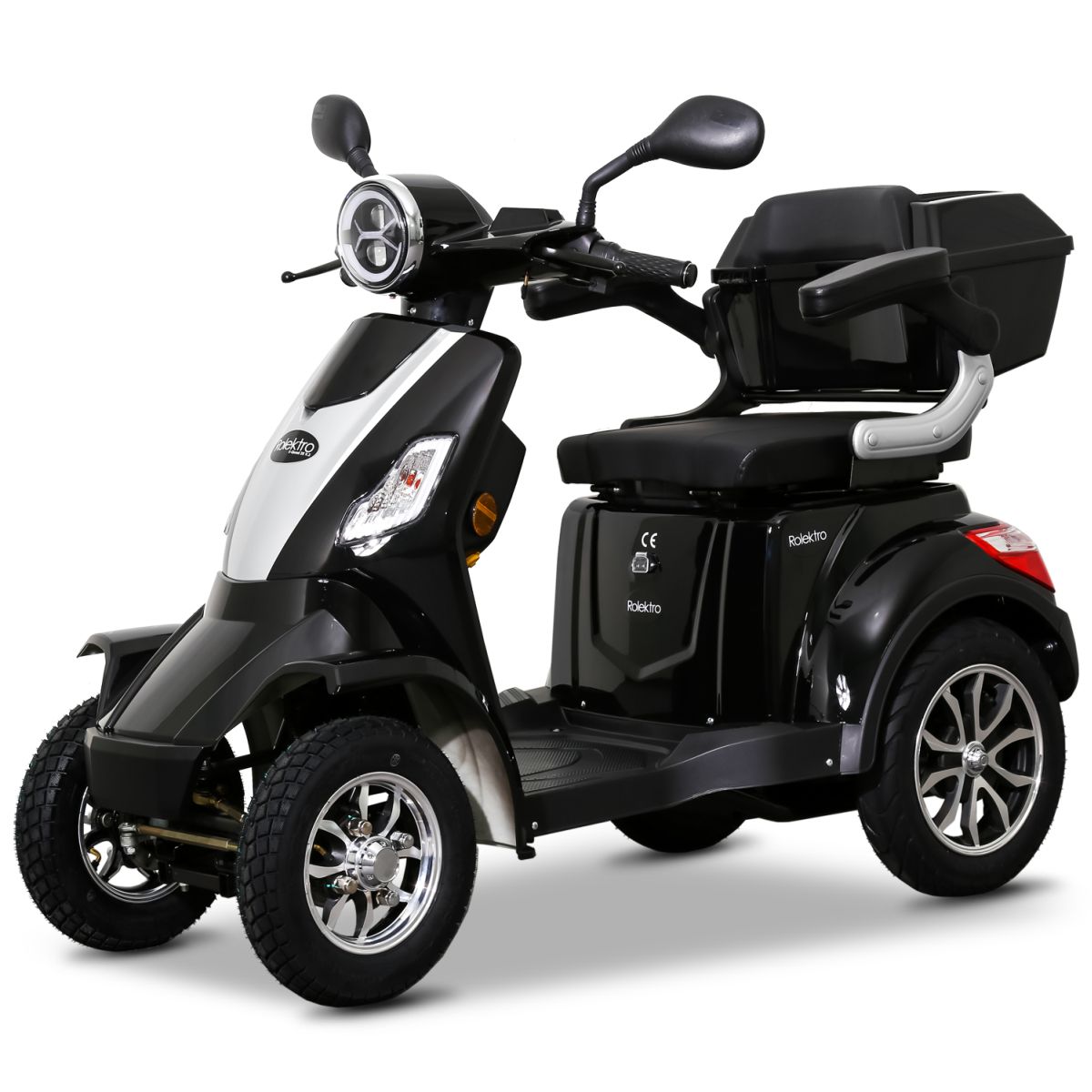 Seniorenmobil Elektromobil Elektroroller Rolektro Quad 25BG schwarz