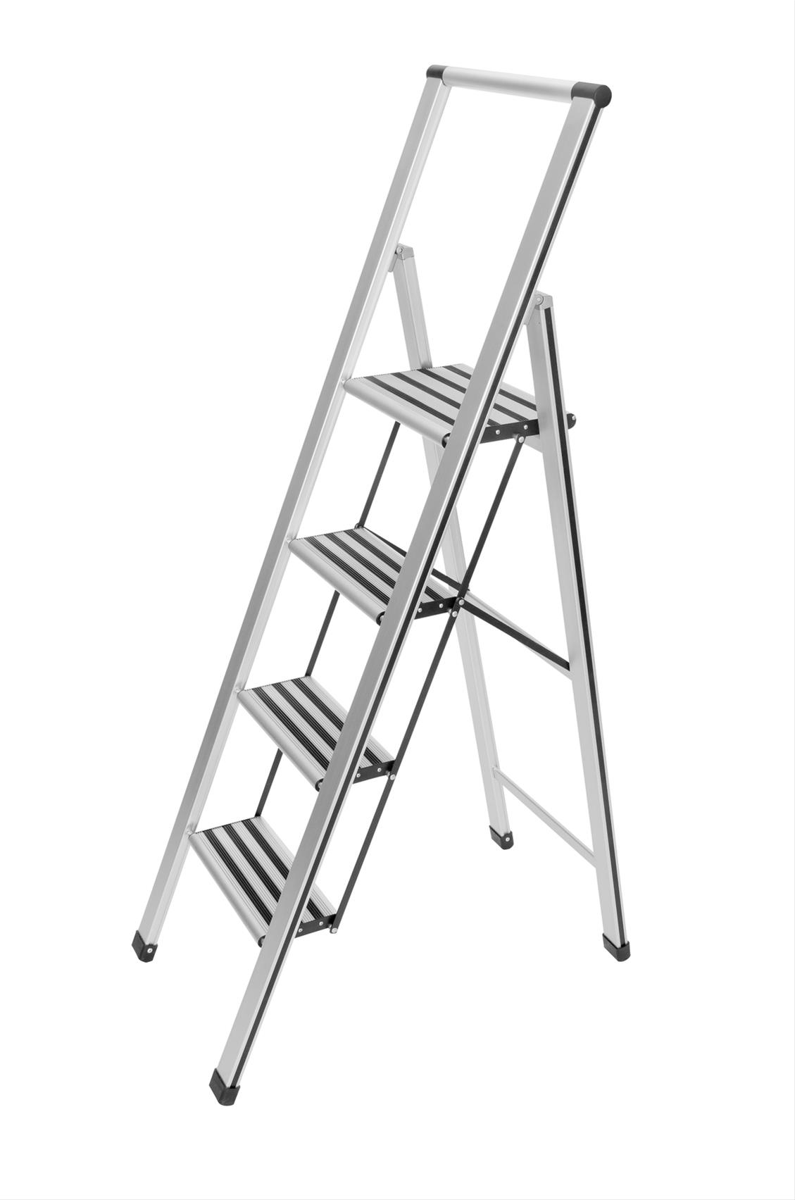 Leiter Alu-Design Klapptritt 4-stufig