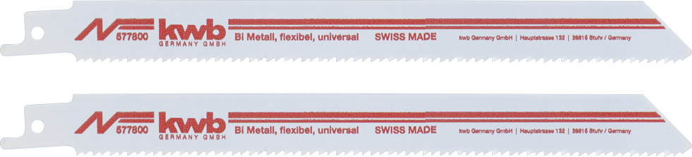 KWB Säbelsägeblatt BiMetall Mittel 200mm, 2 Stück