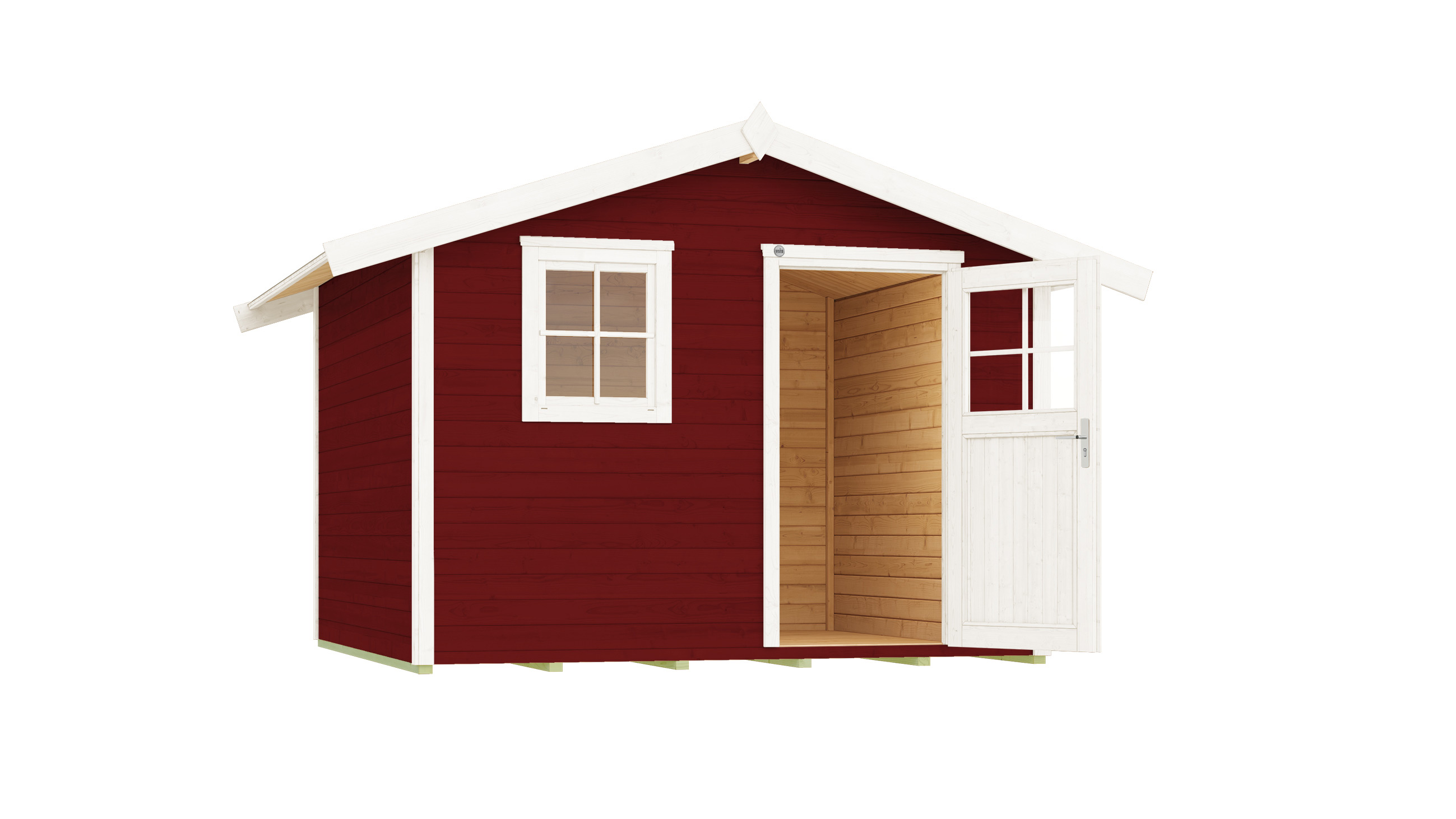 weka Gartenhaus 123 Gr.3 schwedenrot